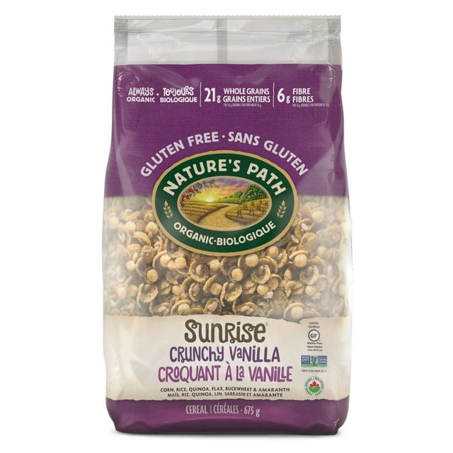 Nature's Path Organic Crunchy Sunrise Vanilla Cereal 675g EcoPac Bag