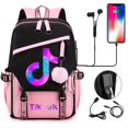 thumbnail image 1 of Mochila de moda de ocio YIFAN con patrón de Tiktok Tamaño Medio 20-35L Color sólido estilo Fresco y dulce, 1 of 3