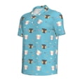 thumbnail image 4 of Wukai Cat Fish Men’s Polo Shirts,Quick-Dry Athletic Shirt,Classic Fit Shirts-3X-Large, 4 of 8