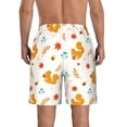 thumbnail image 3 of Naloa Squirrel Maple Leaves And Nuts Men's Beach Shorts, Surfing shorts, Swim trunks, Quick Dry Swim Trunks for Surfing Beach Fun - X-Large, 3 of 9