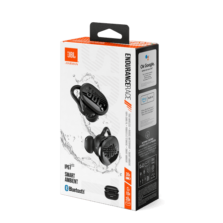 JBL - Endurance Race Waterproof True Wireless Sport Earbud Headphones - White