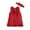 Red, variant on ANINEO Baby Girl's Playwear Dress Ruffle Sleeve A-line Cute Bowknot Dresses Sundress