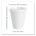 thumbnail image 6 of Dart Foam Drink Cups, 12 oz, Squat, White, 1,000/Carton, 6 of 9
