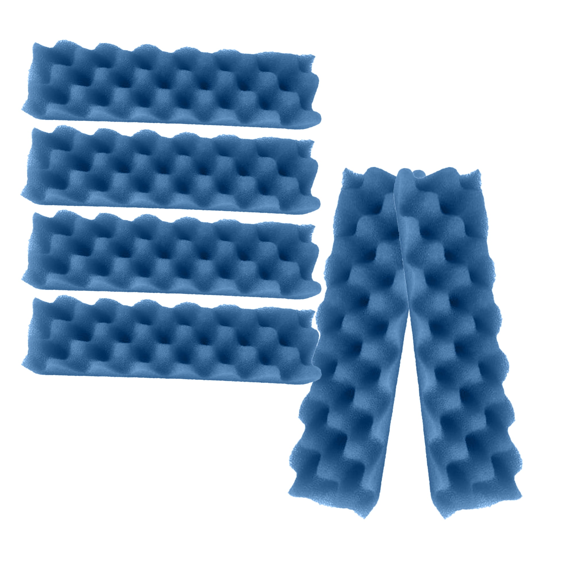 Delapan Fish Foam Bio-Filter Sponges Compatible with Canister Filters and Fluval 406, 407 Aquarium Filter Media, 12 Pack