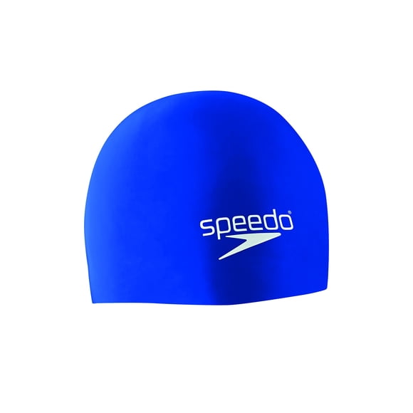 Gorro de natación Speedo de silicona elastomérico para adultos, unisex, azul
