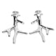 thumbnail image 4 of 2 piezas de adornos para zapatos de asta de reno ABS, clips para zapatos, accesorios para regalos de Navidad, color plateado, 4 of 14