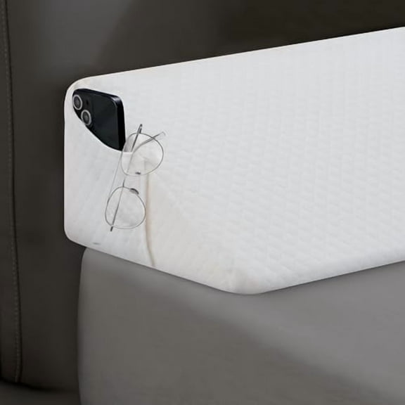 Queen Size Bed Wedge Pillow for Headboard, Bed Gap Filler(0-8"), Memory Foam Mattress Wedge Pillow Triangle Bloster for Sleeping, Close The Gap Between Headboard and Mattress Space Filler