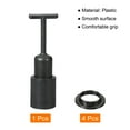 thumbnail image 3 of Uxcell E14 Socket Ring Removal Tool T Type with Lamp Shade Socket Rings Black 5 Pack, 3 of 6