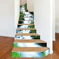 thumbnail image 3 of 3D Stair Stickers - Removable Tile Decals for Stair Risers - Peel and Stick, Waterfall Design, 39.3Inch x 7.08Inch, 3 of 9