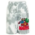 thumbnail image 3 of Marvel Avengers Iron Man Thor Captain America UPF 50+ Rash Guard Swim Trunks Outfit Set Toddler to Big Kid, 3 of 5