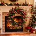 thumbnail image 5 of JHyouerji Spring Wreaths for Front Door Artificial Wreath with Eucalyptus Leaf for Spring Summer Easter Outdoors Farmhouse Wall Wedding Porch Home Decor, 5 of 6