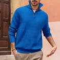 thumbnail image 4 of Jalioing Men's Shirt Dressy Casual Half Zip Collared Long Sleeve Golf Shirt Ribbed Stretchy Business Tops, 4 of 5