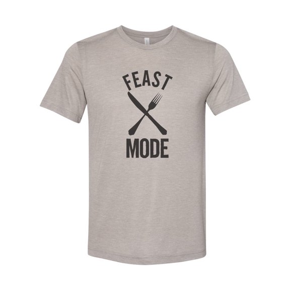 "Feast Mode Shirt, Thanksgiving Tee, Funny Men's Shirt, Gift For Him, Mens Thanksgiving T, Fathers Day, Guys Fashion, Guys Shirt, Turkey Day, Heather Stone, LARGE"