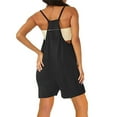thumbnail image 5 of Moxiu Clearance Women's Jumpsuits Casual Short Rompers Wide Leg Baggy Bibs Overalls Pants Plus Size Solid Color Adjustable Straps Shorts Pants with Pockets, 5 of 5