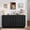 Black, variant on Laintene Sideboard Buffet Cabinet, Modern Modular Storage Cabinet with Adjustable Shelves, 31" Tall Sturdy Accent Credenza Cabinet for Kitchen Dining Living Room, Black Set of 3