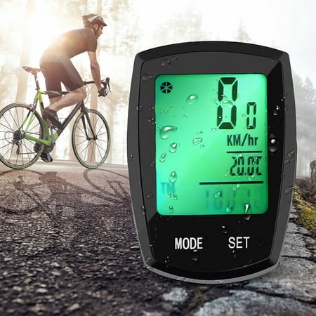 Thorfire Wireless Bicycle Computer , Bicycle Speedometer and Odometer Waterproof Cycle Computer with LCD Backlight Display, Automatic Wake-up,