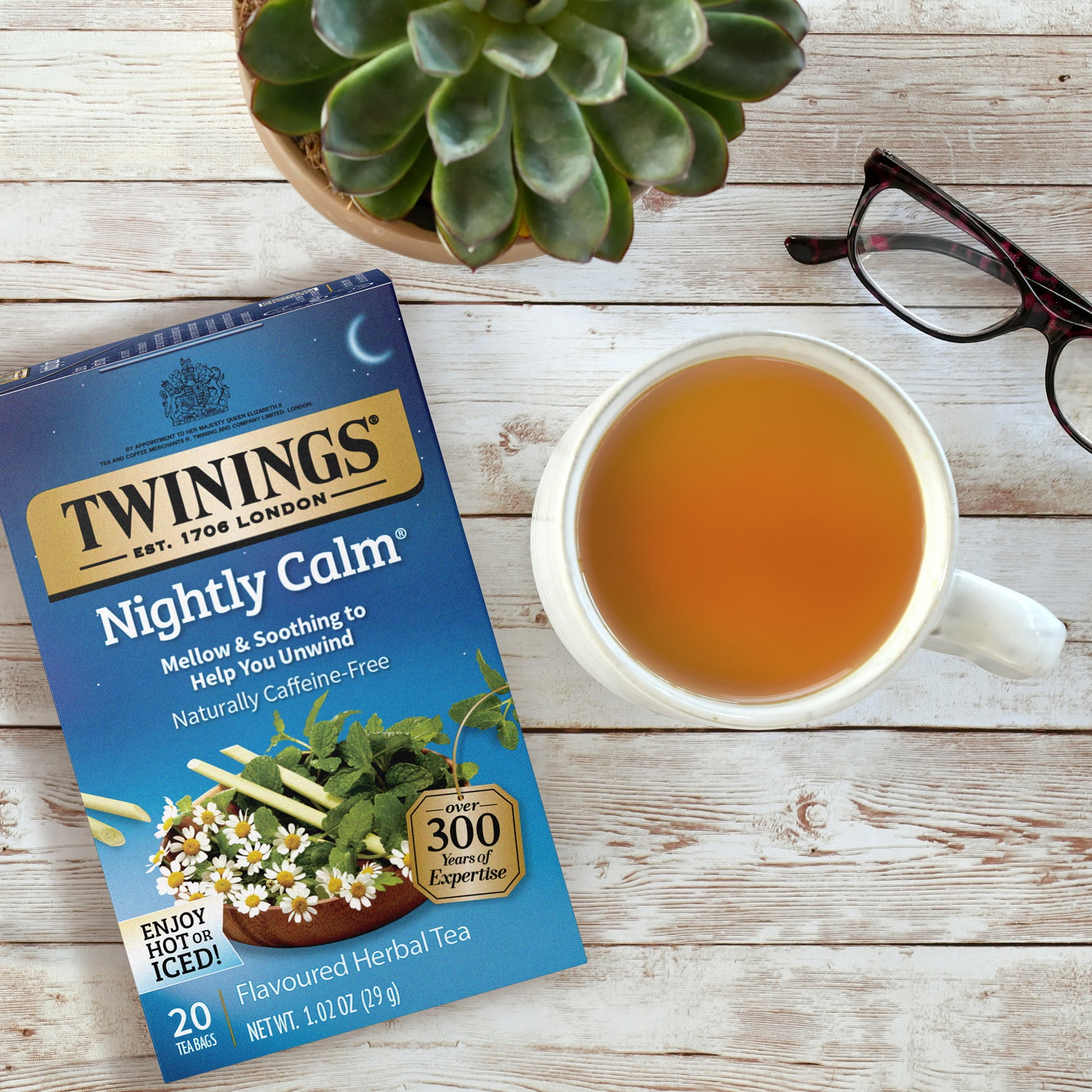 Twinings of London Nightly Calm Herbal Tea Bags, 20 Ct, 1.02 oz