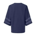 thumbnail image 5 of Wang6 Womens Plus Size Cardigan Trendy Half Sleeve Open Front Shirts Elegant Fall V Neck Solid Tops Outerwear BU2 S, 5 of 5