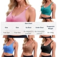 thumbnail image 4 of WMTBSRSW Zip Front Sports Bra for Women Adjustable Strap High Support Yoga Bras U Back High Impact Bras for Workout Running Black Free Size, 4 of 5