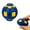 Orange, variant on Push to Spin Fidget Stress Ball, 2-in-1 Magical Fidget Spinner Ball, 3D Printed Fidget Toys for Adults, Press-Rotate-Reset Spherical Spinning Top Toys