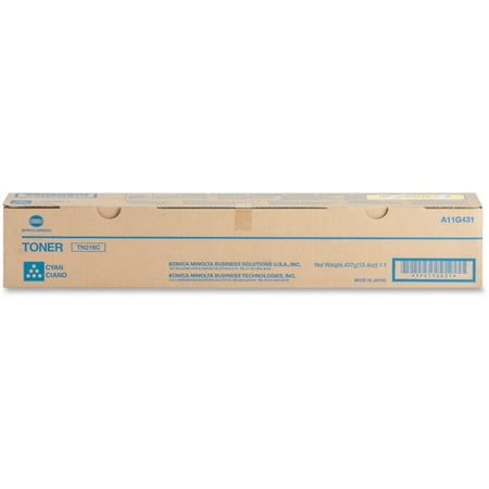 - Konica Minolta Toner Cartridge f/220/280 26 000 Page Yield Cyan TN216C