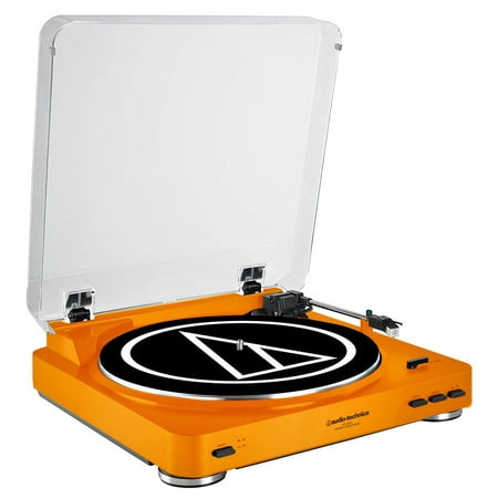Audio-Technica AT-LP60 Fully Automatic Belt-Drive Stereo Turntable, Orange