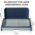 thumbnail image 2 of Upgrade Dog Potty Tray with High Wall,23.62"X18.5"Pee Pad Holder,Litter Box for Pet,Mesh Training Holder for Puppy and Small Size Dog,Housebreaking Supplies, Pet Products (Blue), 2 of 10