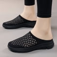 thumbnail image 5 of AJGRHE Women's Casual Shoes Casual On Sneakers Breathable Mesh Toe Cover Summer Walking Shoes Soft Sole Outdoor Loafers Black 36, 5 of 9