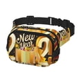 thumbnail image 2 of Easygdp Happy New Year 2025 Fanny Packs para Mujeres y Hombres, Bolsa de Cinturón, Bolsos de Cruz para Trabajo/Correr/Senderismo, 2 of 9