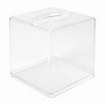 thumbnail image 2 of Clear Acrylic Tissue Box Holder with Cover Tissue Dispenser Box Case for Countertop,Clear Plastic Dryer, 2 of 8