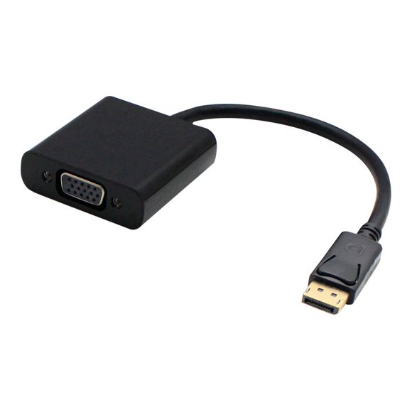AddOn 8in DisplayPort to VGA Adapter Cable - Video converter - DisplayPort - VGA - black