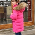 thumbnail image 4 of Infant Zipper Outerwear Kids Girls Boys Winter Warm Thick Hooded Down Coat Down Jackets Padded Overcoat New Fall Jackets Winter Outerwear Pinky 120, 4 of 8