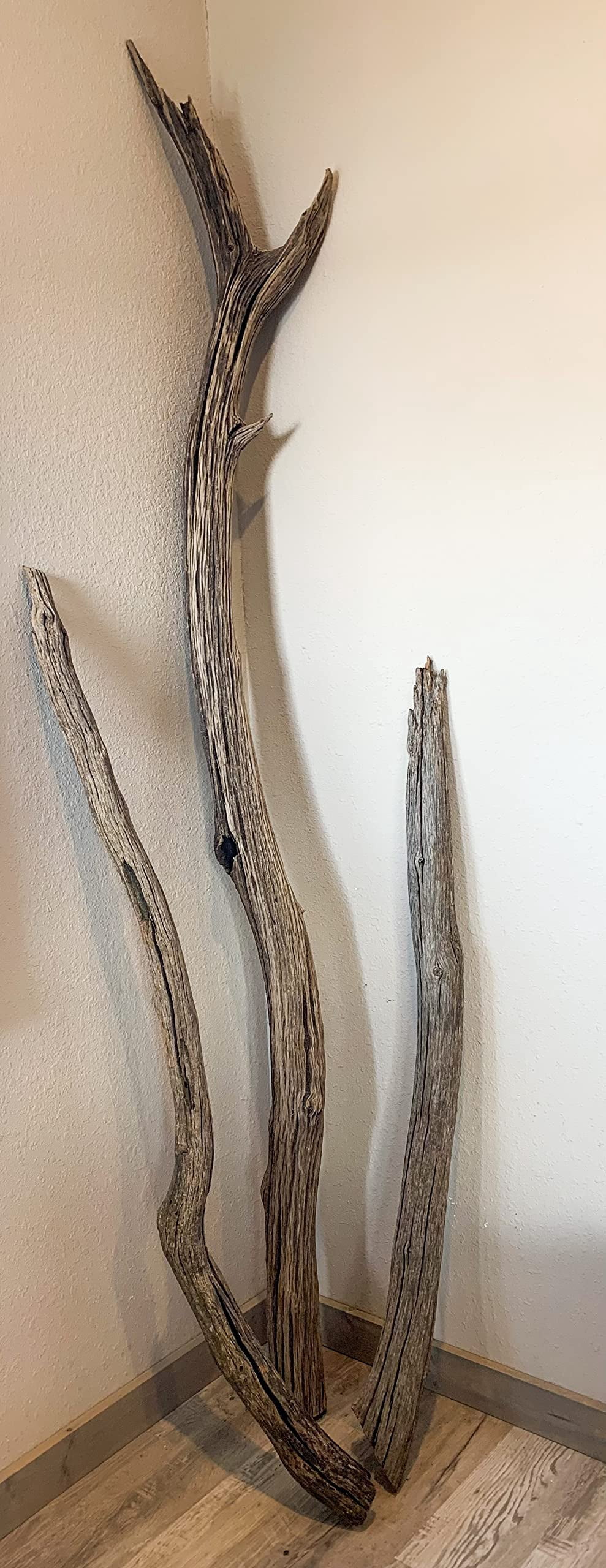 Hardwood Driftwood Pole 3 Foot Long (3pack)- Beautiful Vase or Crafting Decor - Hard to Find, Hand Picked, Wedding, Venue Decor, Macrame