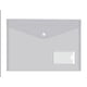 thumbnail image 1 of Paquete de 20 carpetas de plástico transparente A4, bolsillos para documentos, carpeta con botón a presión y bolsillo, carpeta de plástico A4 con solapa, carpeta transparente para documentos, 1 of 5