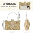 thumbnail image 2 of Clutch Purses for Women Formal Crystal Clutches Evening Bags Wedding Party Rhinestone Clutch Bag, 2 of 4