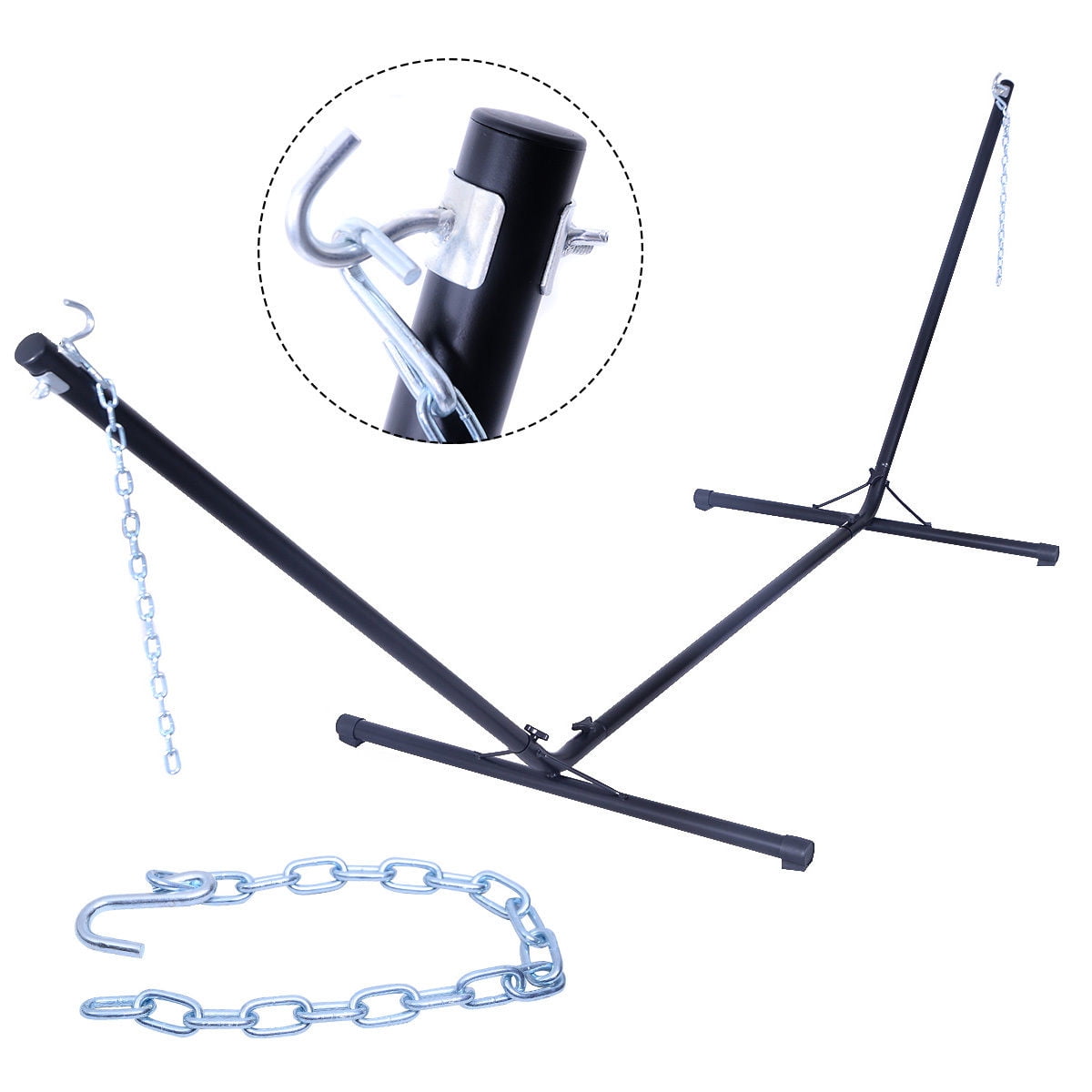 Costway 10FT Space Saving Steel Hammock Stand Outdoor Patio Without Carry Case by Costway