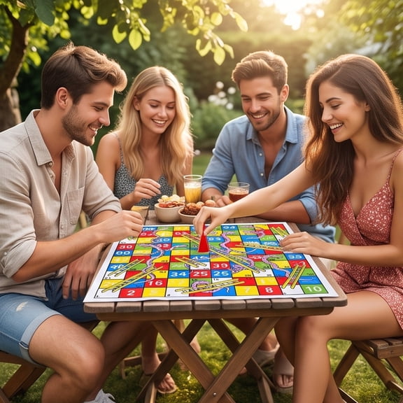 FSAGAE Snakes and Ladders Board Game 3D for Adults Family