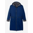 thumbnail image 5 of Roaman's Women's Plus Size Knee Length Hooded Nylon Jacket, 5 of 6
