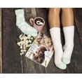 thumbnail image 6 of MinxNY Women's Non-Skid Warm Soft and Fuzzy Lavender Infused 2-Pair Pack Slipper Socks with Lavender Sachet Gift, Hearts, Grey & Ballad Blue, 6 of 10