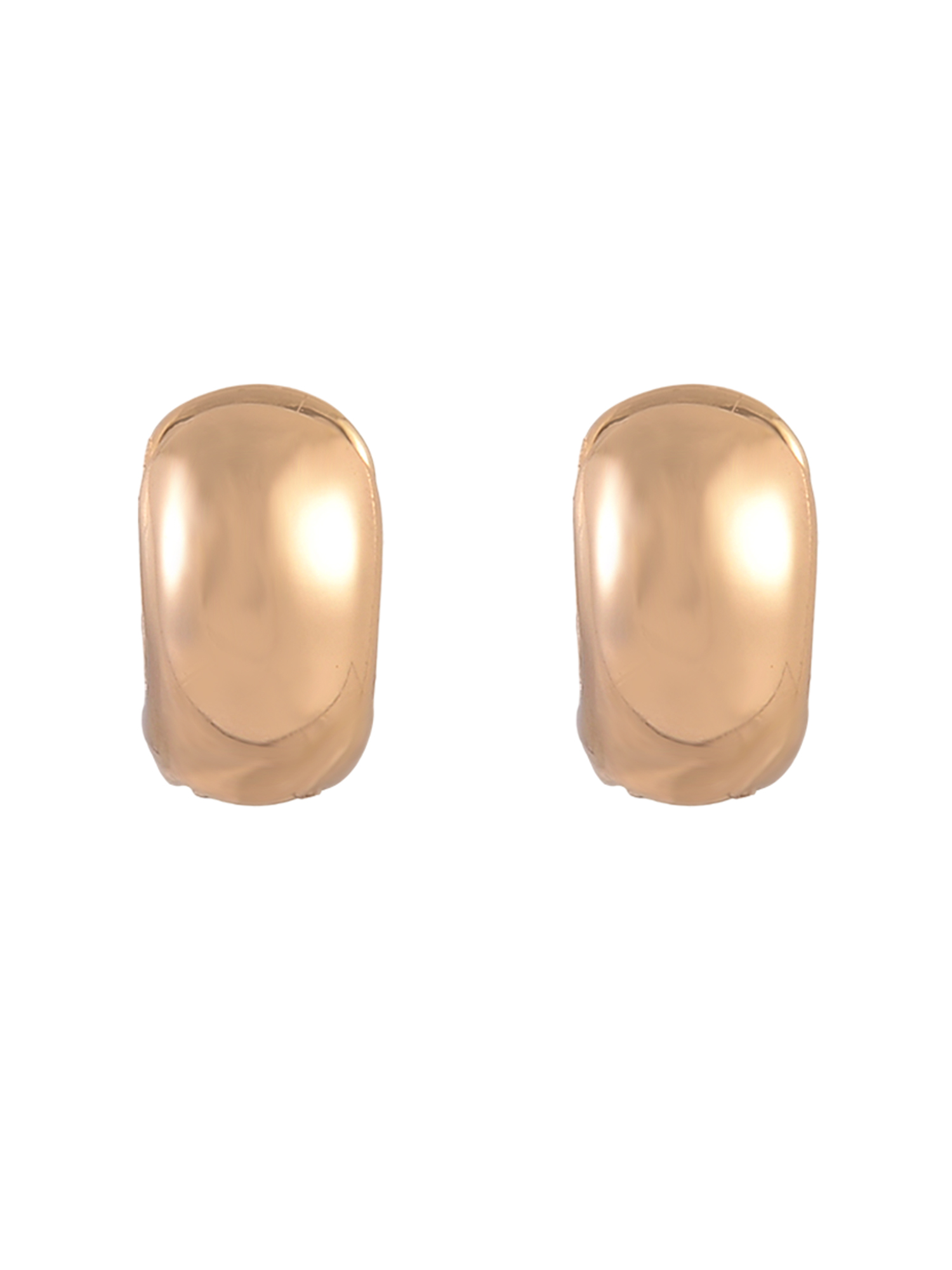 Time and Tru Goldtone 3-On Textured Hoops Earring Set