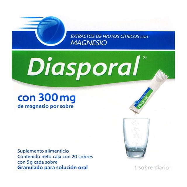 Diasporal 300 mg de magnesio por sobre