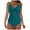 Z01-Dark Green, variant on GEWSEY Women Tummy Control One Piece Swimsuit Mesh One Shoulder Bathing Suit Green, M
