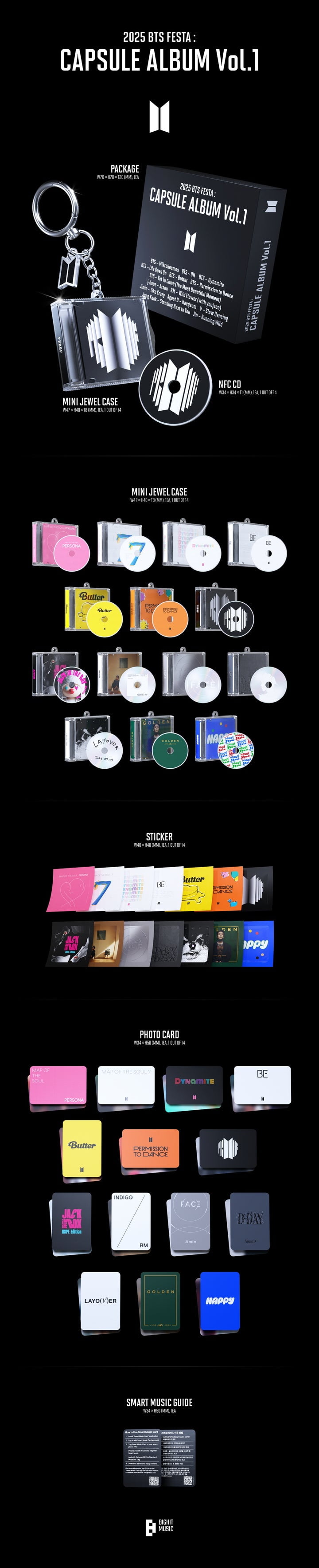 BTS - [2025 BTS FESTA] CAPSULE ALBUM Vol.1 - Walmart.com