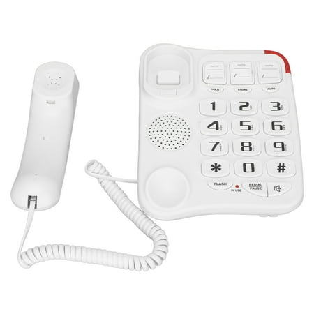 Landline Phone Landline Phone Big Button Phone, Landline Telephone 3 Picture Keys for Office for Seniors for Home