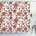 thumbnail image 1 of Ambesonne Floral Shower Curtain, Blooming Flower Pattern, 69"Wx84"L, Yellow Purple Magenta, 1 of 3