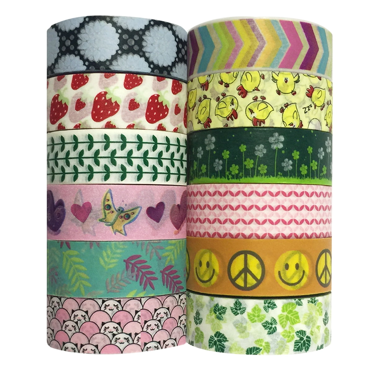 Wrapables® WPSET47 Washi Masking Tape Collection (Set of 12)