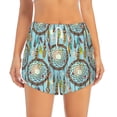 thumbnail image 2 of Xecao Boho Dreamcatcher 1 for Double-layer Running Short for Women, Perfect for Gym, Tennis, and More, Featuring a Convenient Pocket-XX-Large, 2 of 7