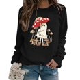 thumbnail image 4 of AYA Sweatshirts for Teen Girls Letter Print Hoodless Long Sleeved Pullover With Pockets, 4 of 5