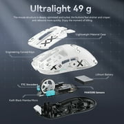 ATTACK SHARK X3 49g SUPERLIGHT Gaming Mouse, PixArt PAW3395 Sensor, BT/2.4G Wireless/Wired, 6 Adjustable DPI up to 26000, for Win10/11/Xbox/PS/Mac