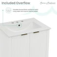 thumbnail image 5 of Bastille 24 in. White Bathroom Vanity With White, 3-Hole Ceramic Sink Top, 5 of 12